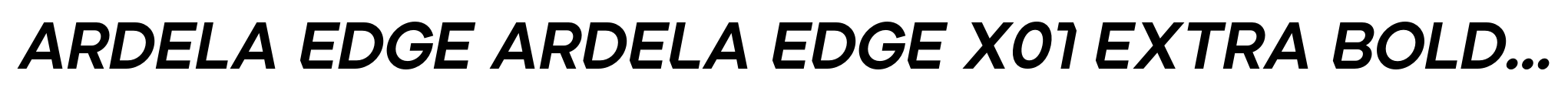 Ardela Edge ARDELA EDGE X01 Extra Bold Italic image